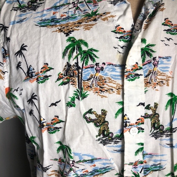 Mens Hawaiian Style Shirt. Size Medium - Picture 2 of 5